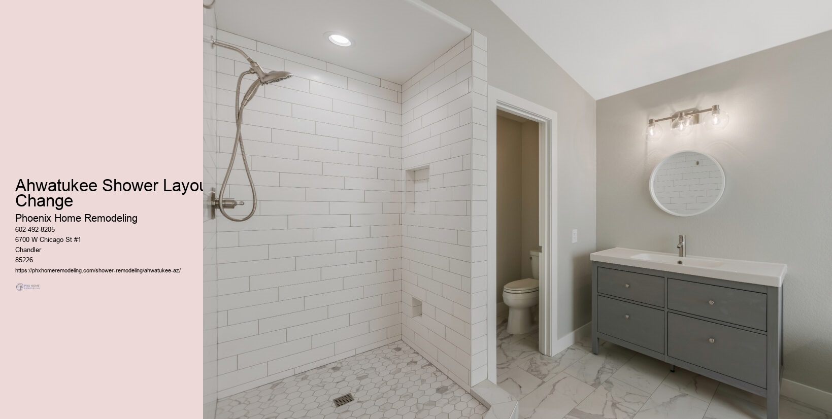 Ahwatukee Shower Layout Change