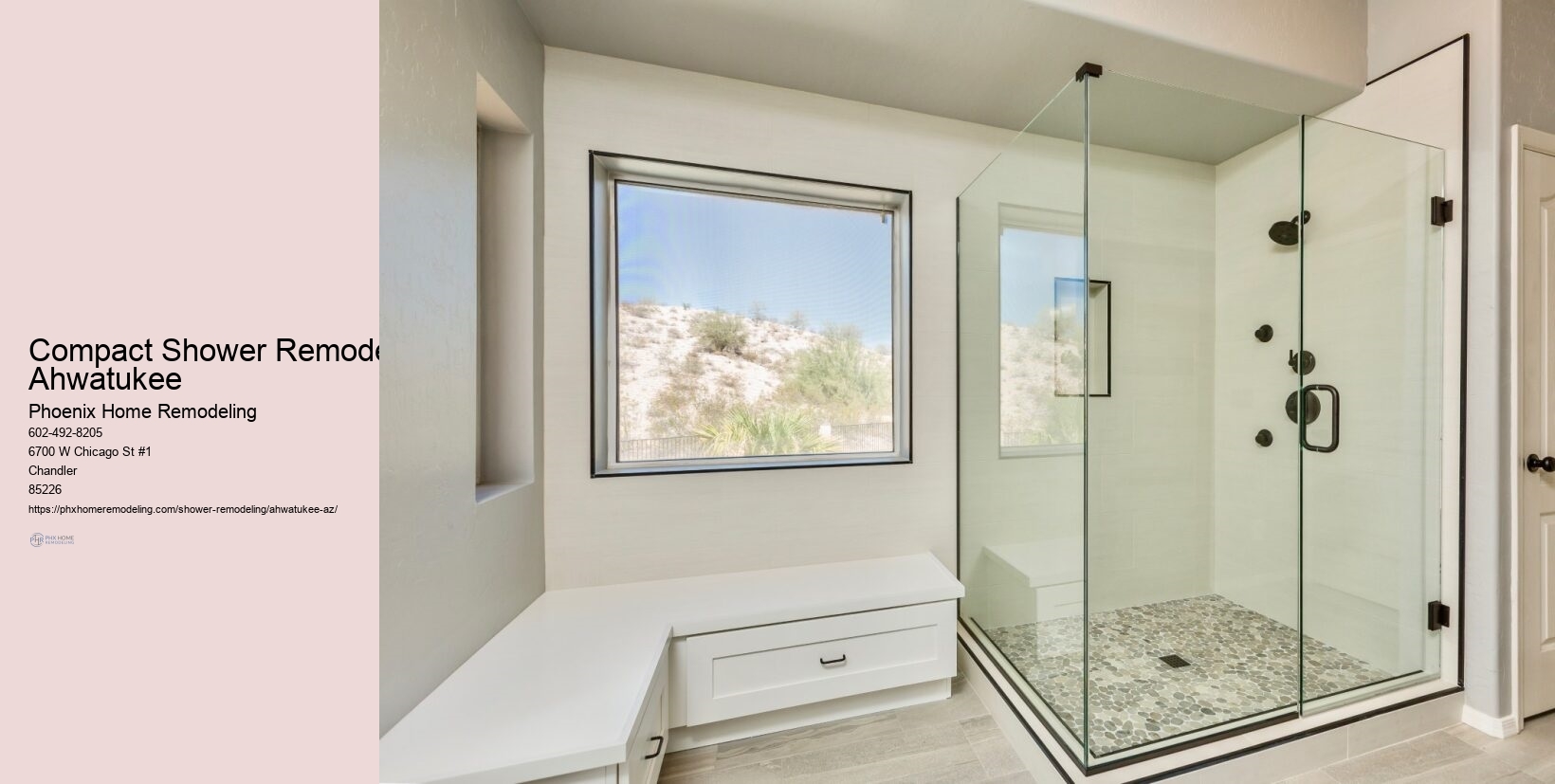 How do I maintain a newly remodeled shower in Ahwatukee