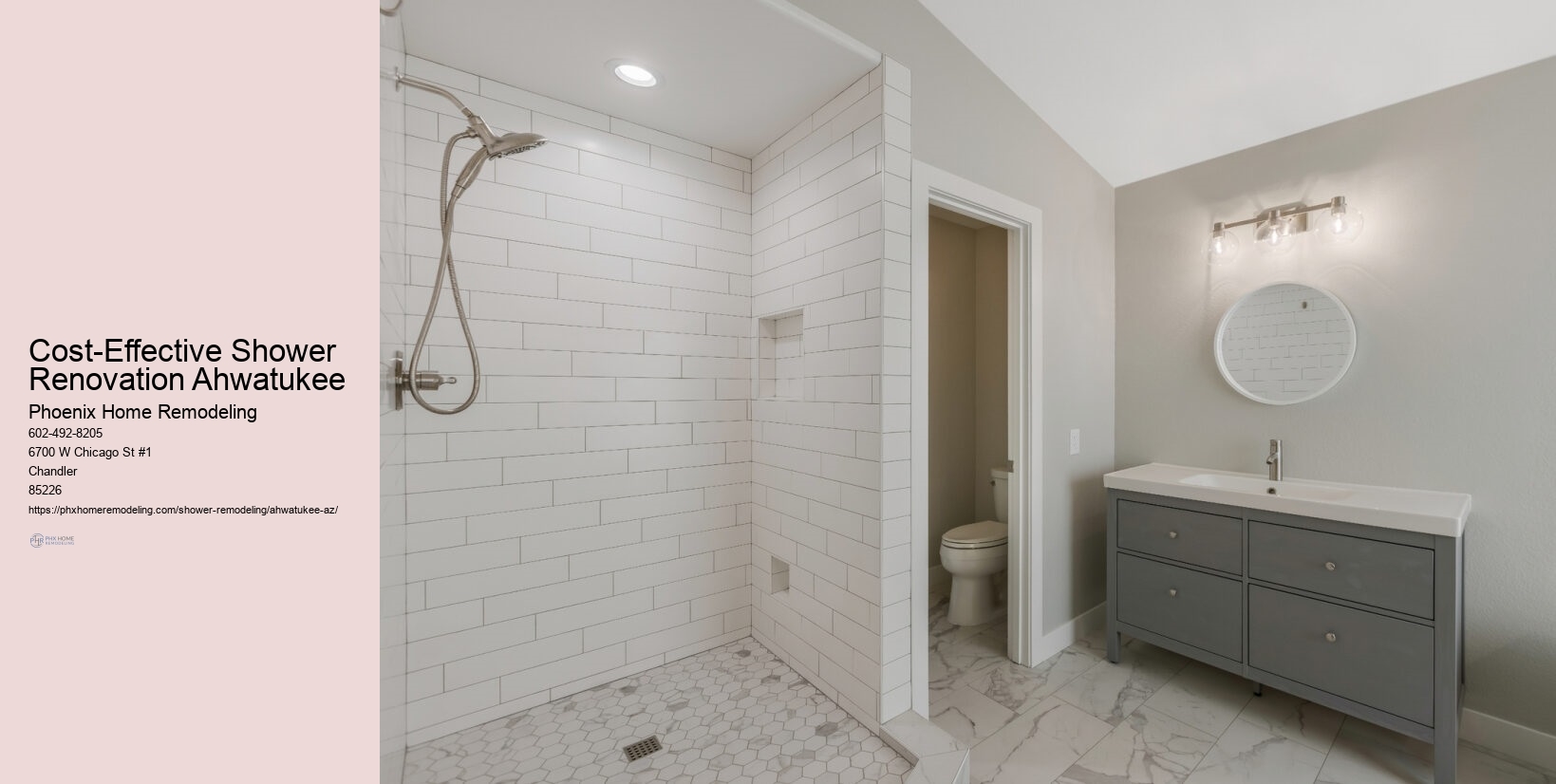 Cost-Effective Shower Renovation Ahwatukee