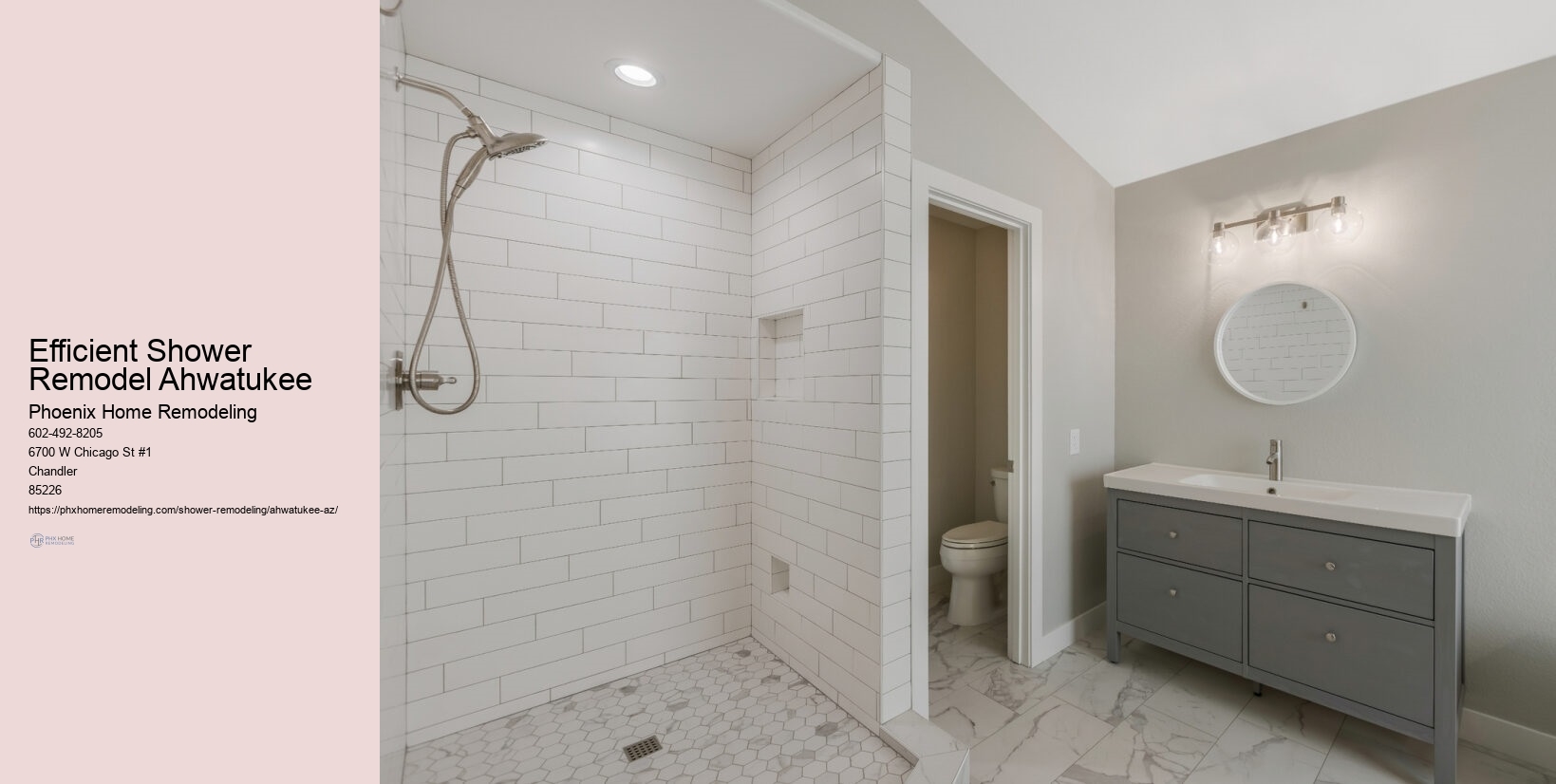 Efficient Shower Remodel Ahwatukee