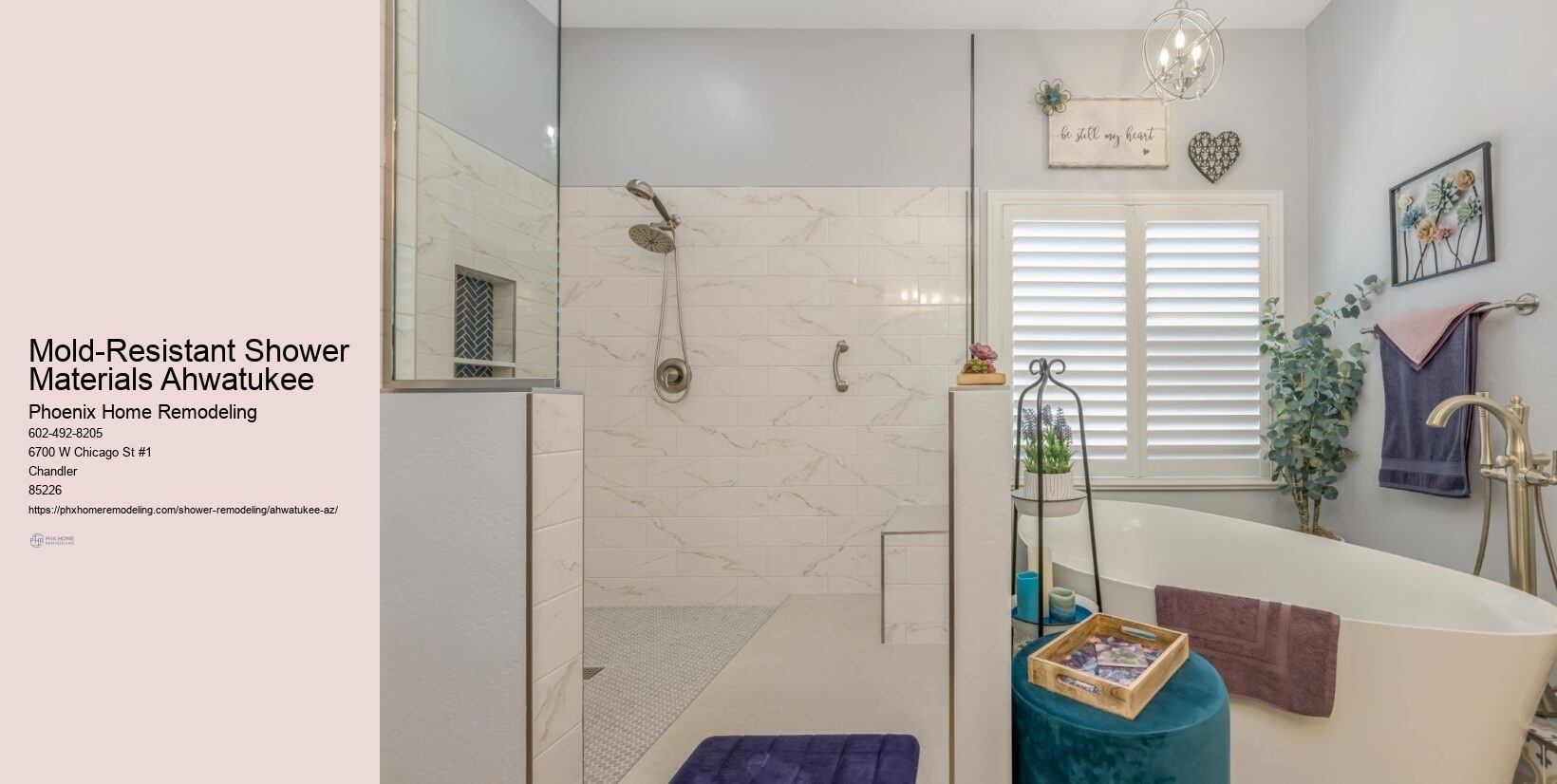 Luxury Shower Amenities Ahwatukee